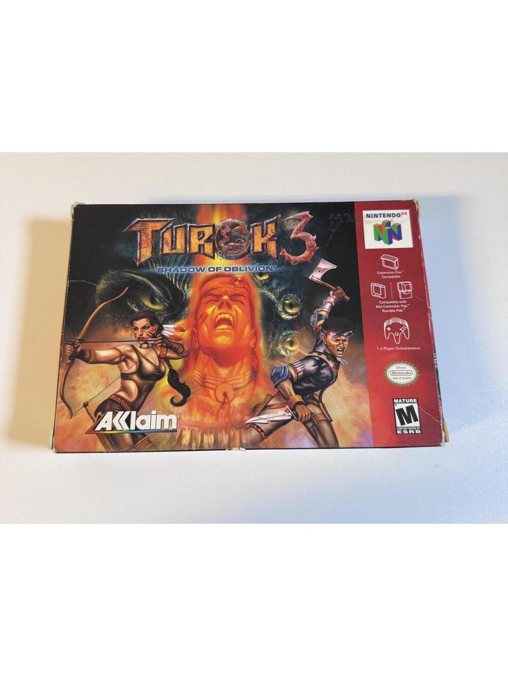 Turok 3 Nintendo 64 Video Game CIB Complete Tested